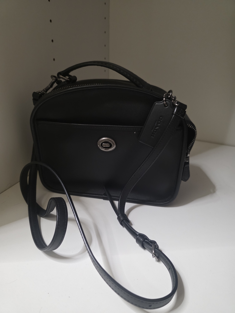 Coach Black Leather Pail Crossbody Limited Edition Very Good Condition